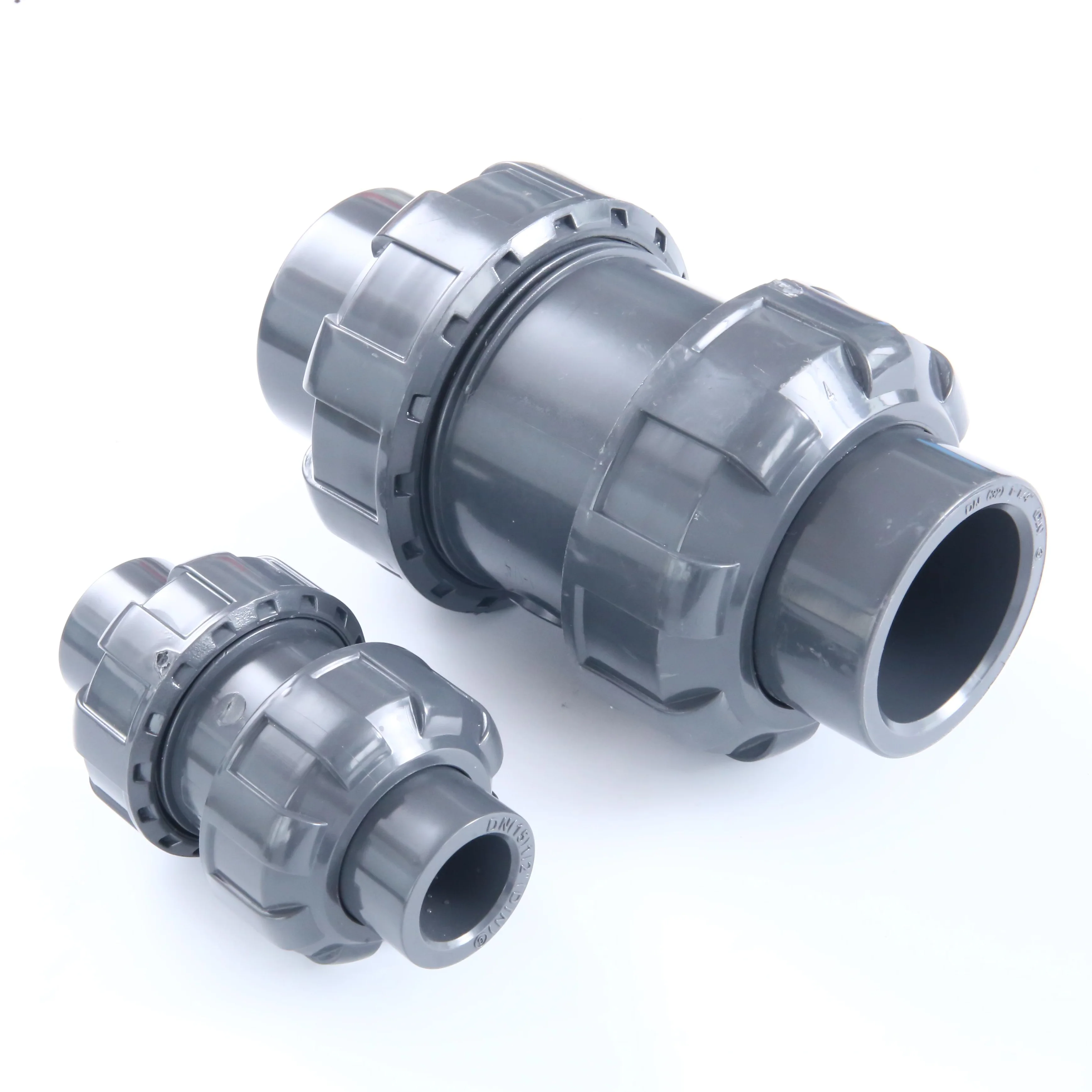 pvc plastic true union double union upvc ball check valve