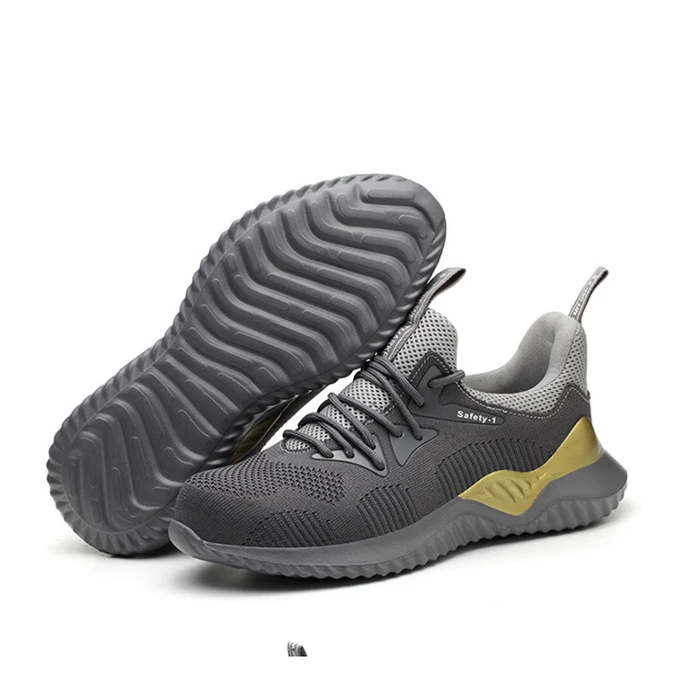 Breathable mesh safety shoes ultra-light wear-resistant leisure sports shoes