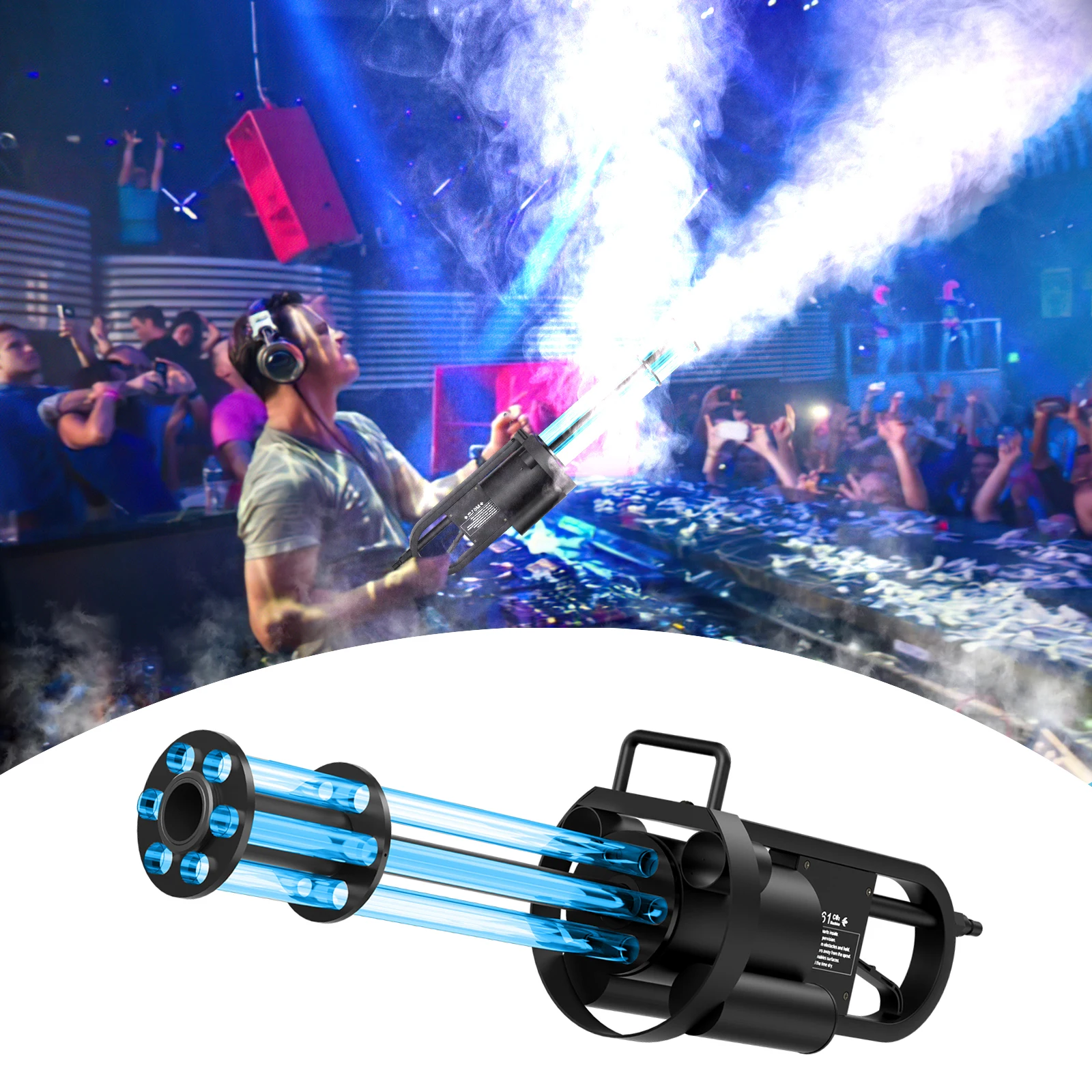 Professional Stage Equipment Machine Co2 Jet Gun Handhold Gatling Fog Gun For Nightclub Bar Dj Party Smoke Effect Machine