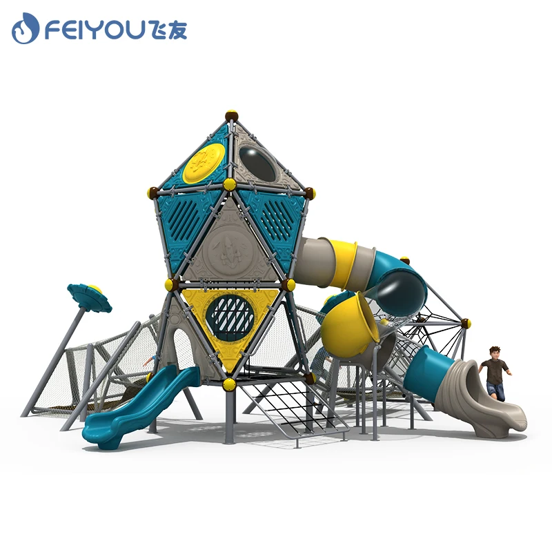 Outdoor play station systems play set rotational moulds slide playground children playground