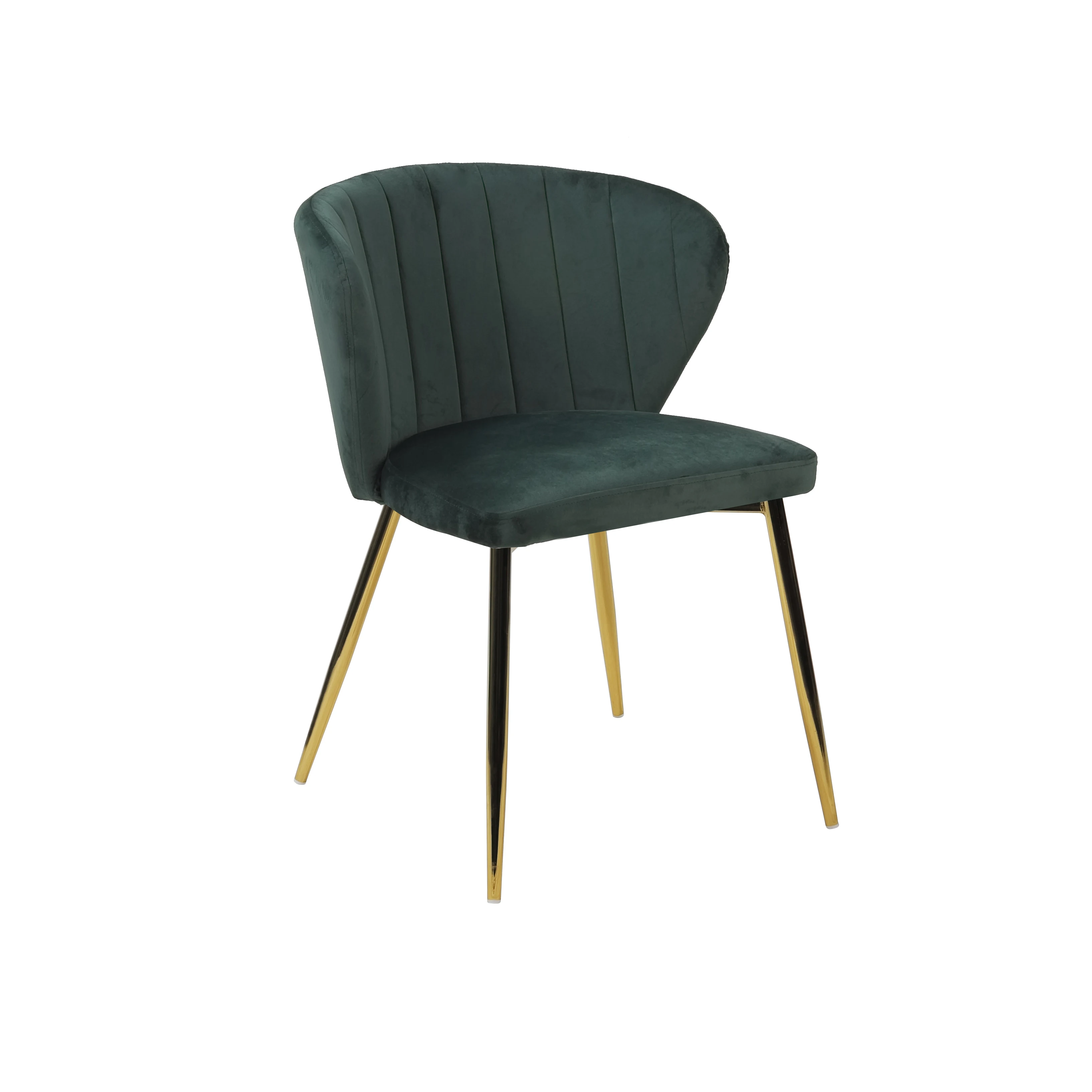 Classic Chair Living Room  Metal Gold Legs Living Room Chair Blue Velvet Dining Chair Coffee Shop