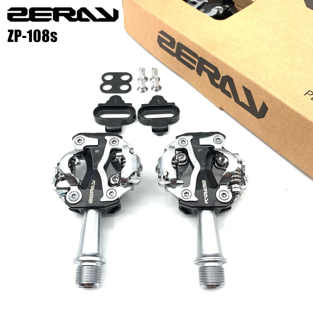 ZP-108S Cycling Road Bike MTB Clipness Pedals Self-locking Pedals SPD Compatible Pedals Bike Parts 108s