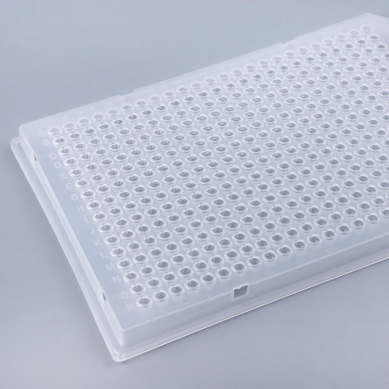 Hot sale lab plastic white microplate pcr test 384 well pcr plate