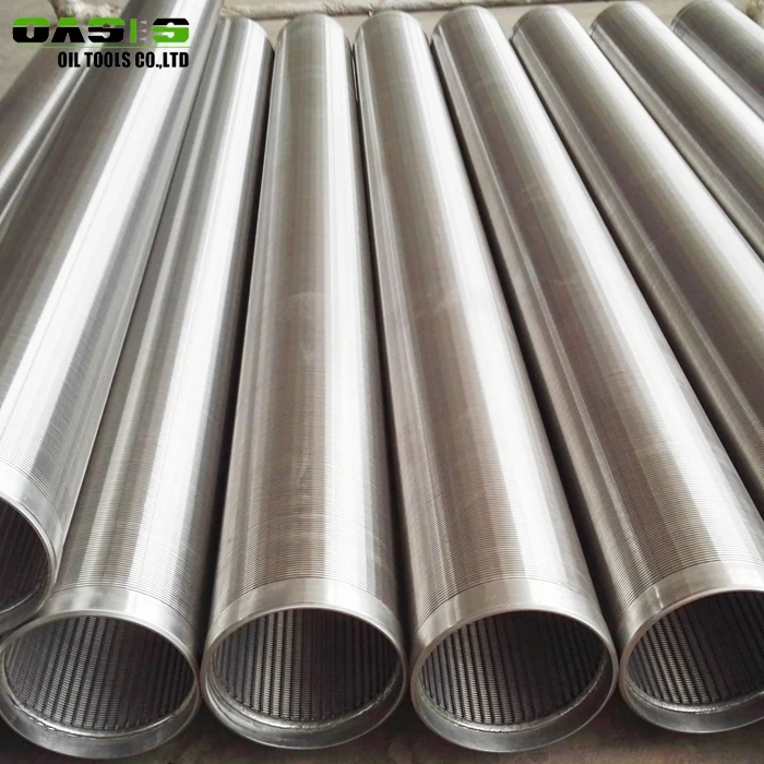 stainless steel wire wrapped water well casing and screens/thread coupling/welded ring/ bare end