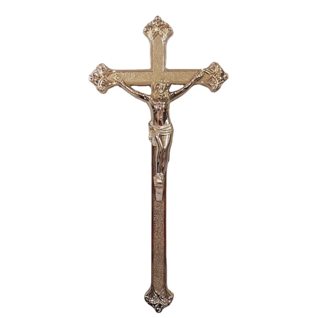 DP047 Funeral wooden coffin plastic accessories cross