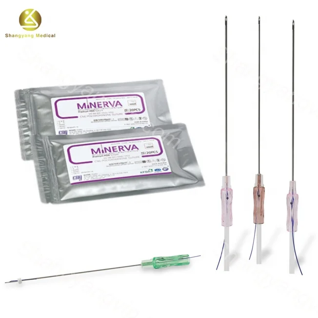 Абсорбируемые нитки для носа fio pdo cog l-cannula 19 г 100 мм