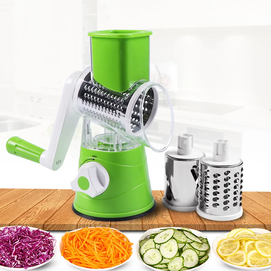 Оптовая продажа Нержавеющая Сталь Многофункциональная ручная slicer измельчитель овощей резак