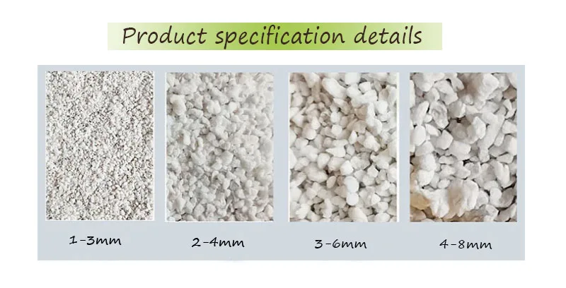 4-8mm Expanded Perlite Agriculture Horticulture White Granule perlite