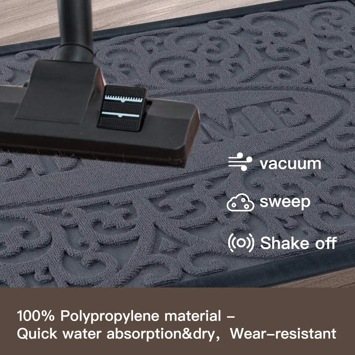 Custom Extra Durable Rubber Door Mat Non-Slip Floor Mats Luxurious comfortable welcome mats for front door