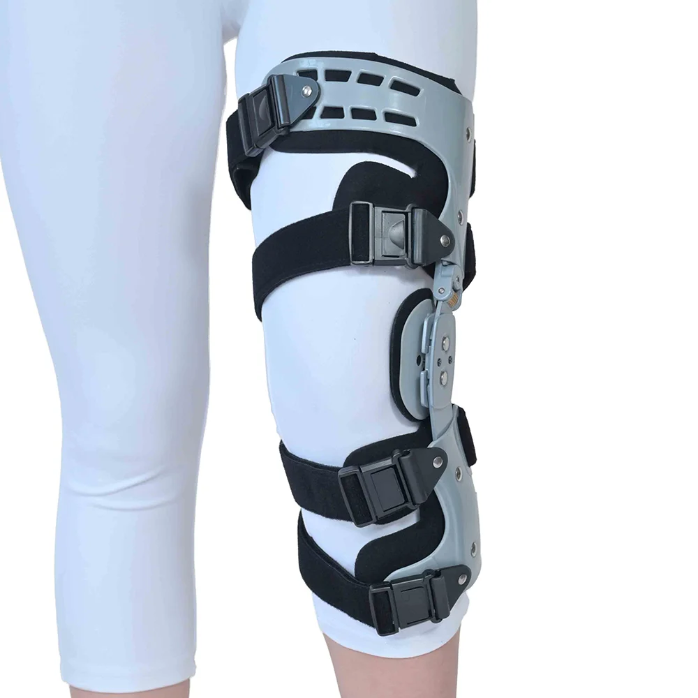 Medical Orthopedic Knee Joint Brace Support Joint Fixation Osteoarthritis Recovery Fracture ROM Knee Stabilizer for Pain Relief