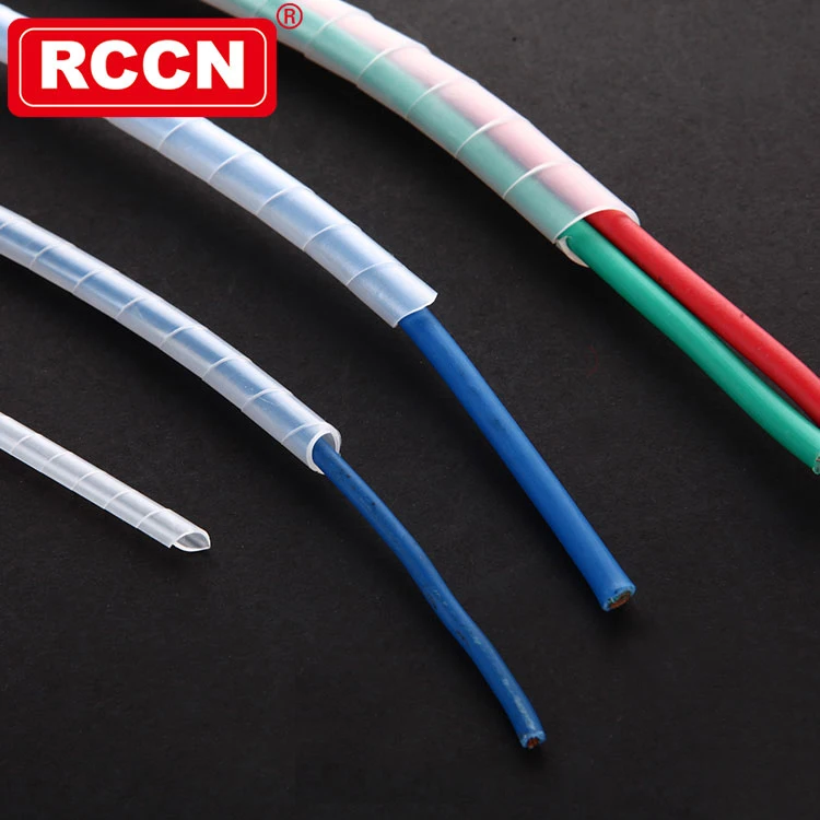 RCCN New White Plastic Spiral Wrapping Bands KS-10W Spiral Cable Wrap