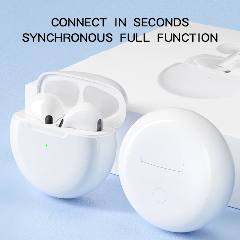 Pro6 Tws Wireless 5.0 Earbuds Sports Headphones For All Mobile Phone Earphone Noise Canceling Free Sample Factory