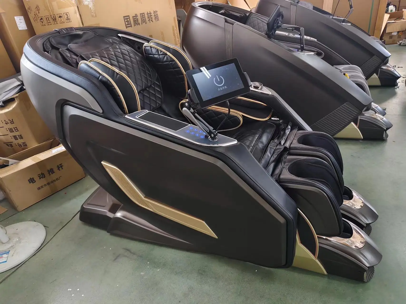 Human Touch Massage Chair Costco  Massage Chair Robot Legs  Luxury Electric 4D Zero Gravity Full Body Airbags with android pad
