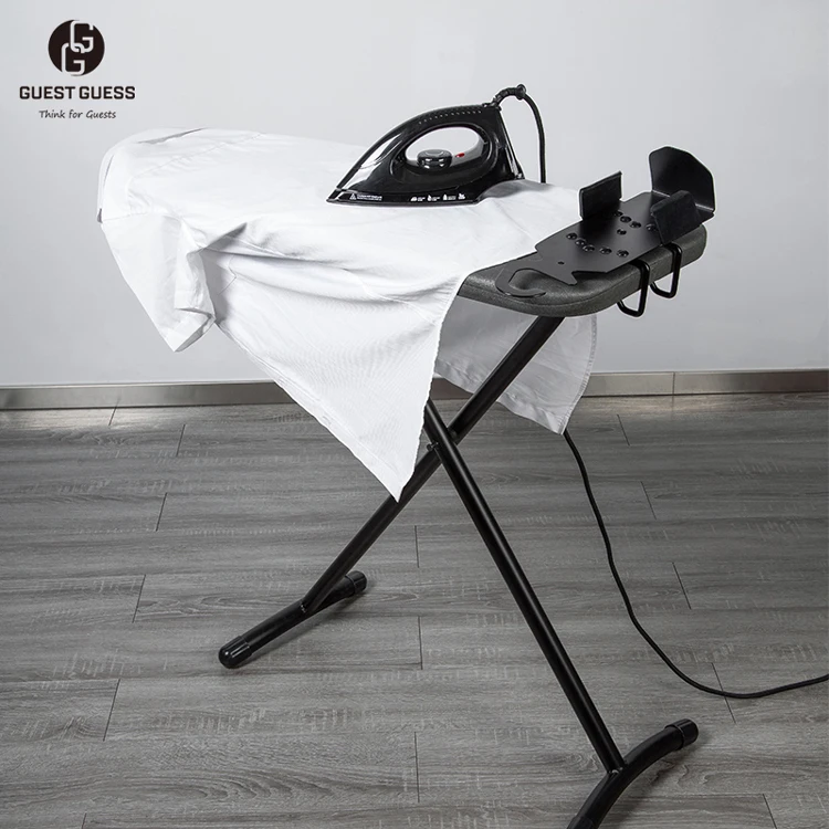 OEM Customized 2024 New Arrival High Quality Safety Lock Cable System Space-Friendly Hotel Ironing Board For Steam Iron