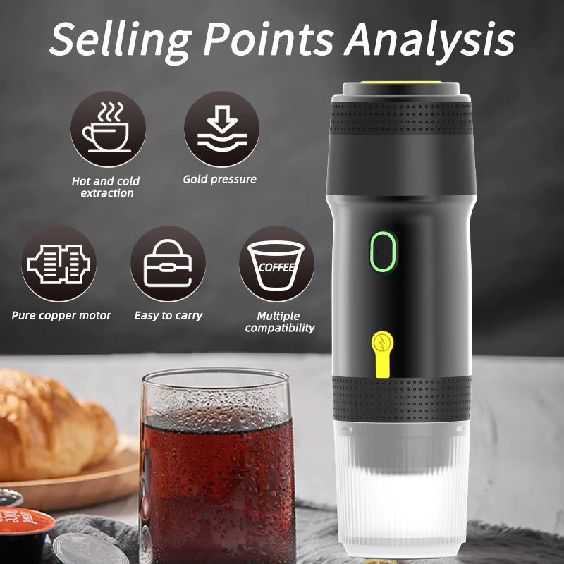 2024 Factory Design New Portable small travel coffee maker