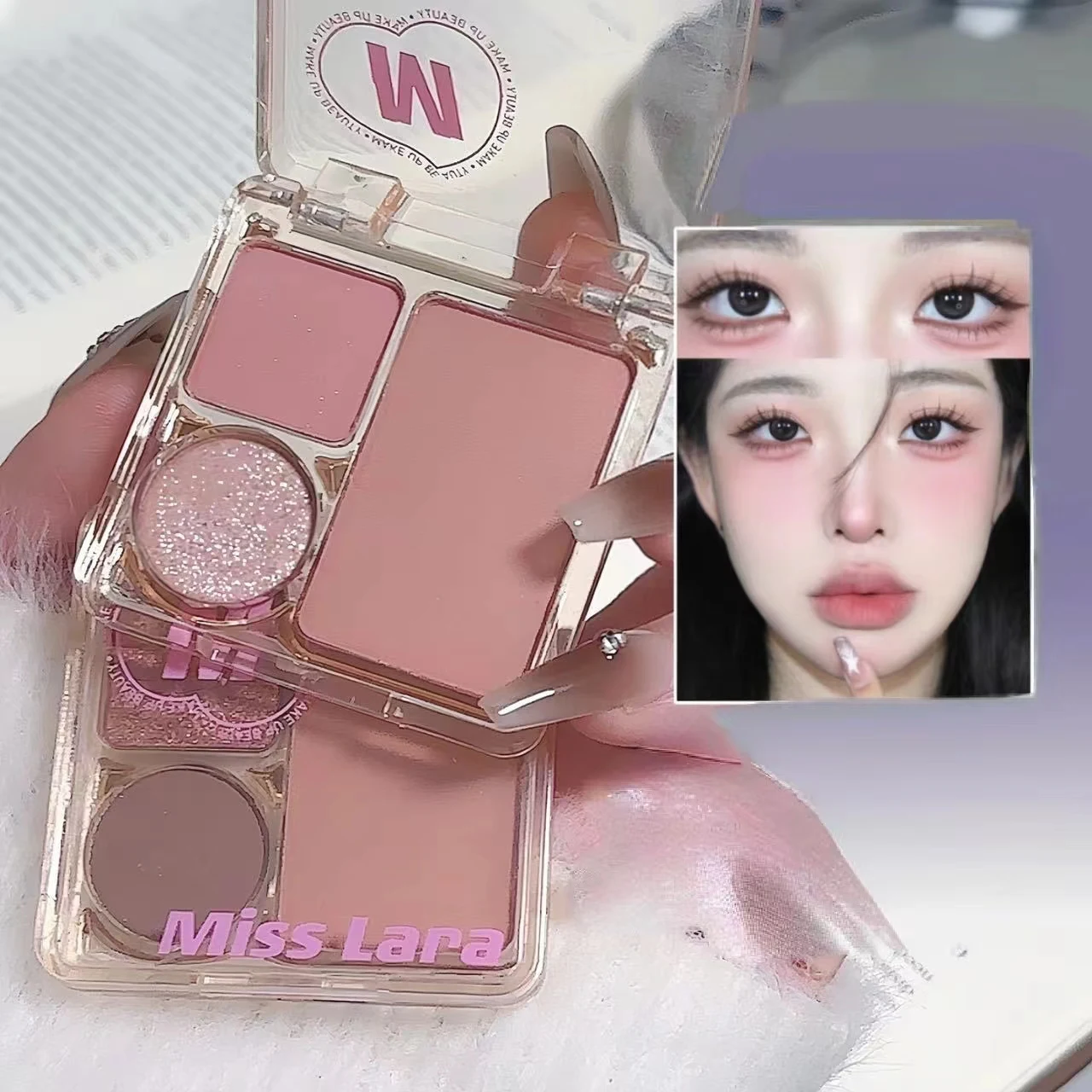 Factory Direct Sales Daily Earth Color Eyeshadow Disc Fine Shiny Matte Eyeshadow Plate For Beginners