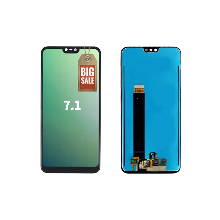 Mobile Phone Black LCD Display Touch Screen Assembly Original New For Nokia 7 Plus