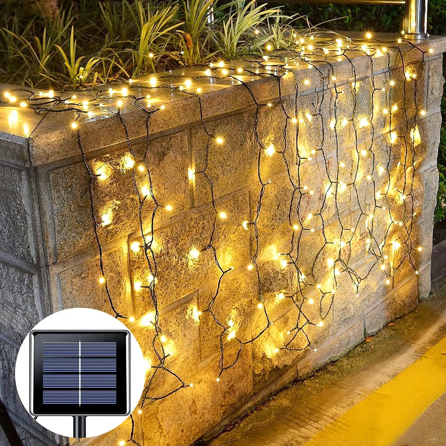 LCH 5m 100led 0.3w rgb programmable solar led ribbon christmas garland string lights
