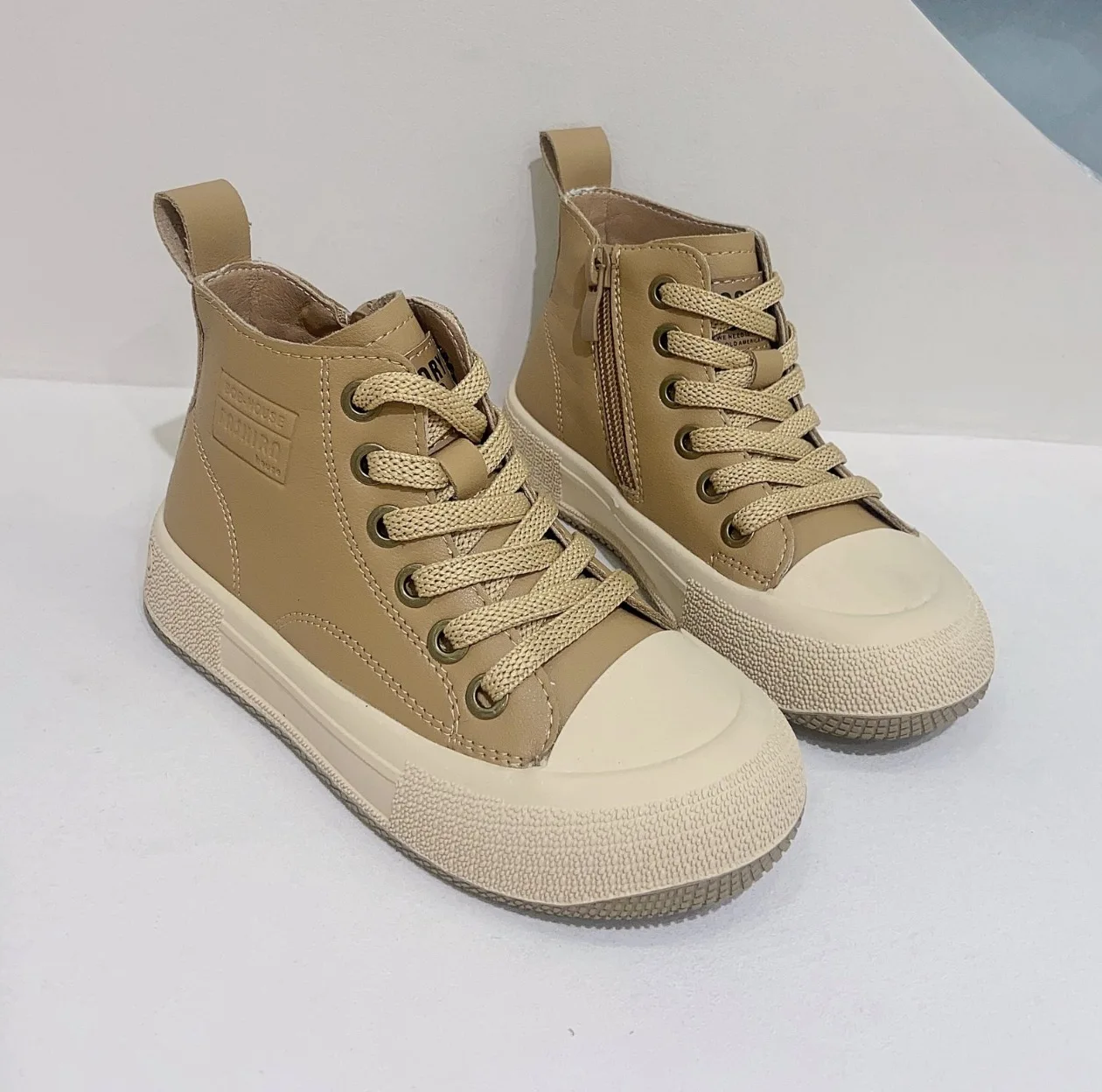 Fashion Star Designer Kids High Top Sneaker  Shoes Casual Sport Boys  Sneakers  Soft Rubber Sole Flat Children Canvas  Size26-37