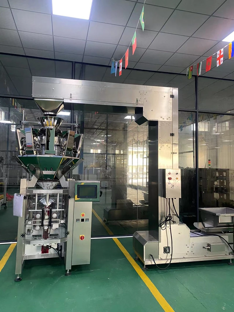 10/14 heads weighing vffs filling coffee pods packaging automatic coffee capsule packing machine