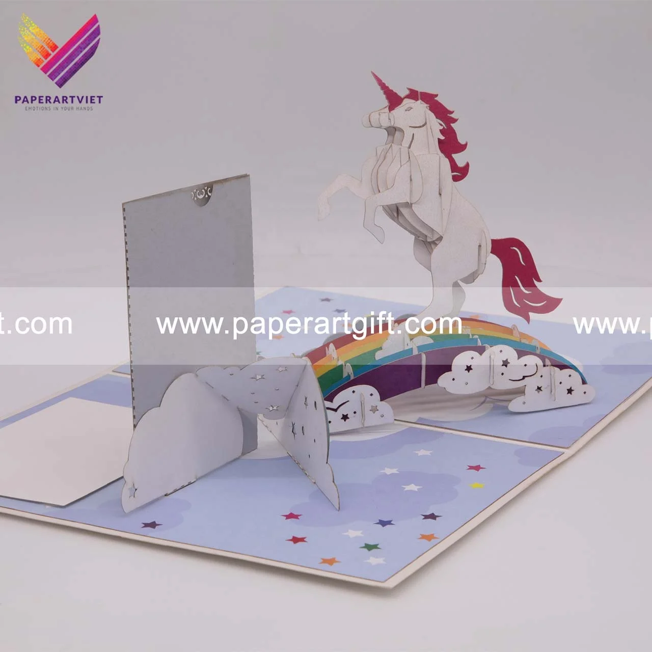 3D Pop Up Greetings Card Invitation Postcards Christmas Animal Monster Myth Griffin Peacock Crane Unicorn