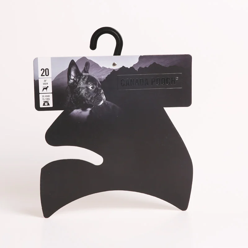 Recyclable paper hanger gray board paper FSC paper hanger for pet clothes