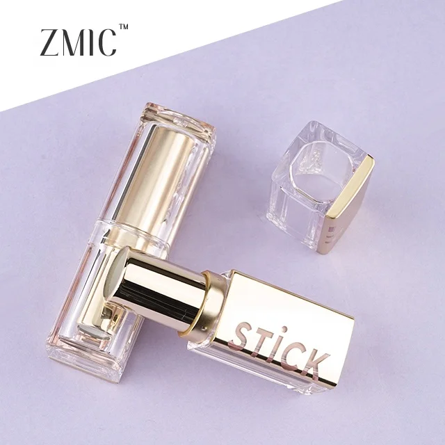 2022 new design lipstick tube empty golden hot sale lipstick containers cosmetic plastic packaging wholesale lipstick bottle