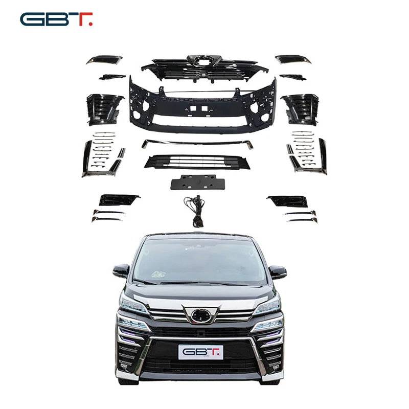 GBT пластик для Vellfire 30 серий/Vellfire 2019 подтяжки лица преобразования аксессуары бампер автомобиля набор обновление до modellista