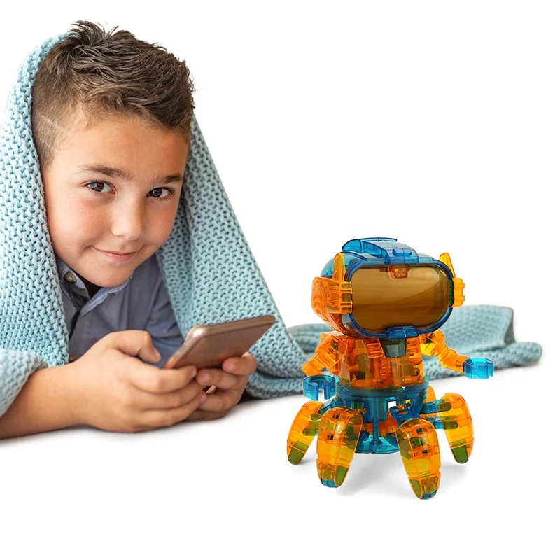 Kidewan OEM App Remote Control Robot Diy Coding Robotic Kit Toys Boys Rc Educational Robots For Children