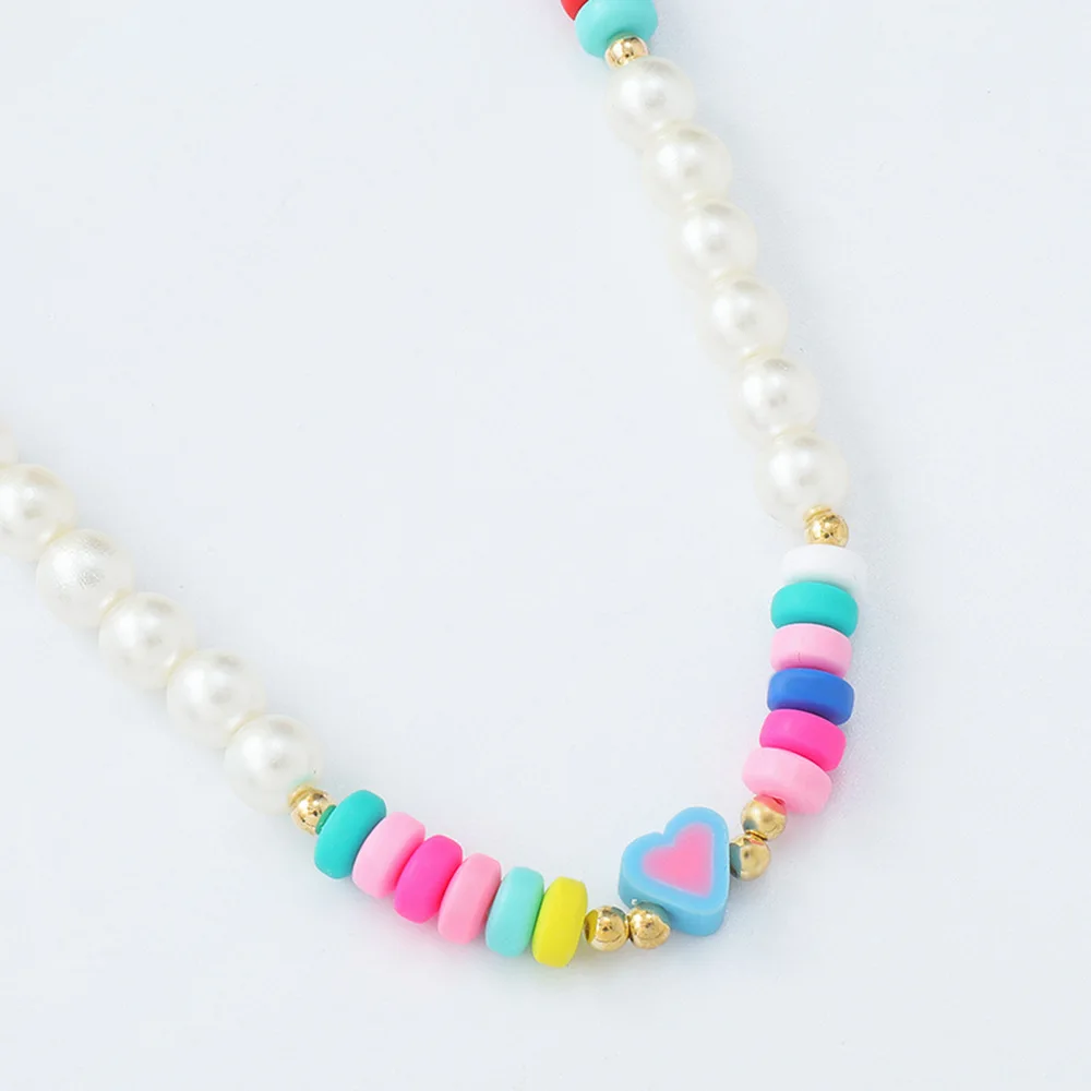 Bohemian Ethnic Necklace Pearl Beaded Colorful Necklace Leisure Vacation Jewelry Recommended