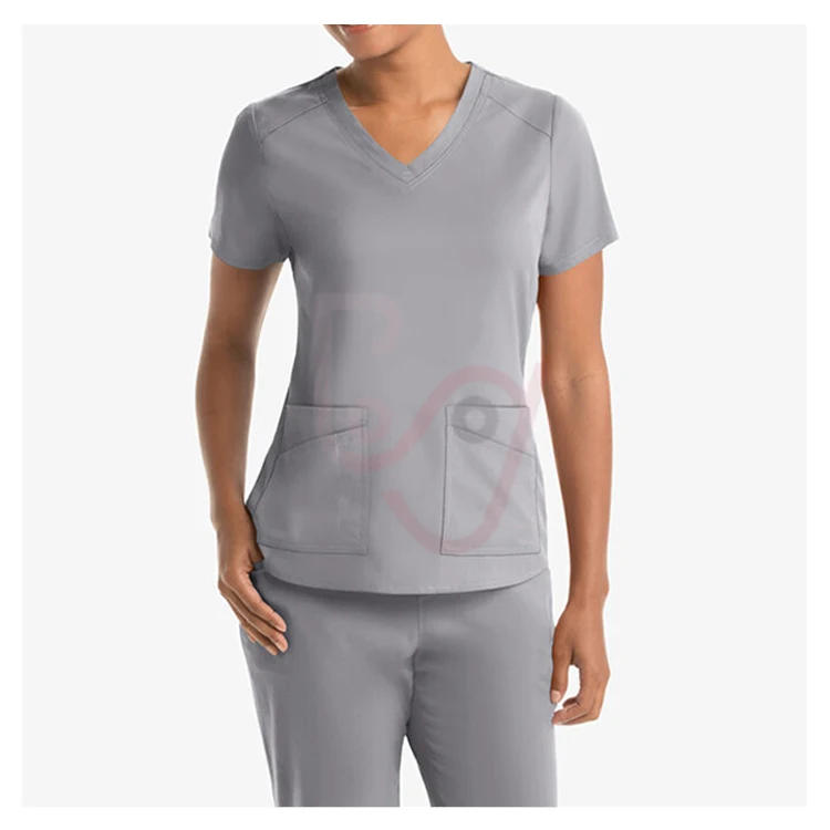 V-neck custom hospital uniforms medical nursing scrubs uniform scrub sets uniformes medicos