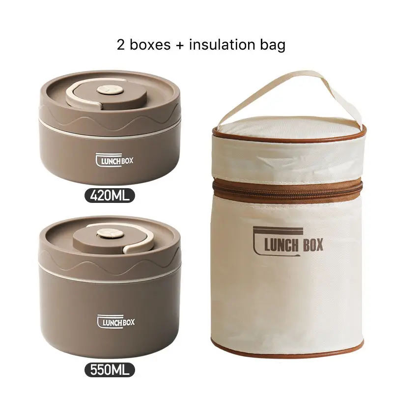 Portable 304 Stainless Steel Japanese-Style Lunch Box Heatable Food Microwave Insulation Children Available 2/3/4 Layers Grade