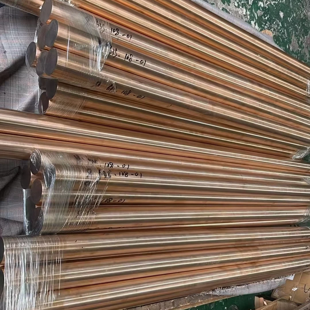 High Quality 99.99% T2 C1100 Copper round Bar Copper Rod for Electrical Industry with Cutting Service