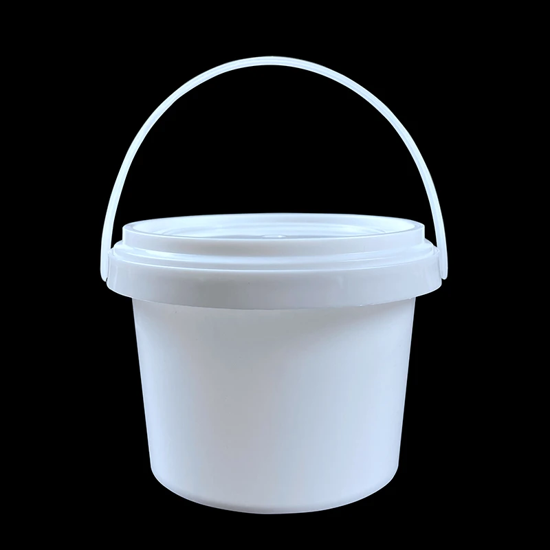 Transparent plastic barrel PP material Disdisposable packaging bucket Customizable for the logo 300ml