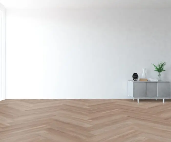 PVC Click SPC Flooring 8mm Waterproof 5mm Vinyl Flooring Visgraat PVC Herringbone For Apartment