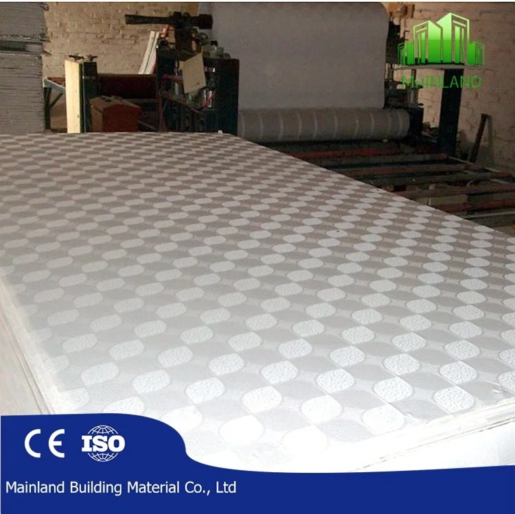 
595*595MM pvc laminated gypsum construction board 