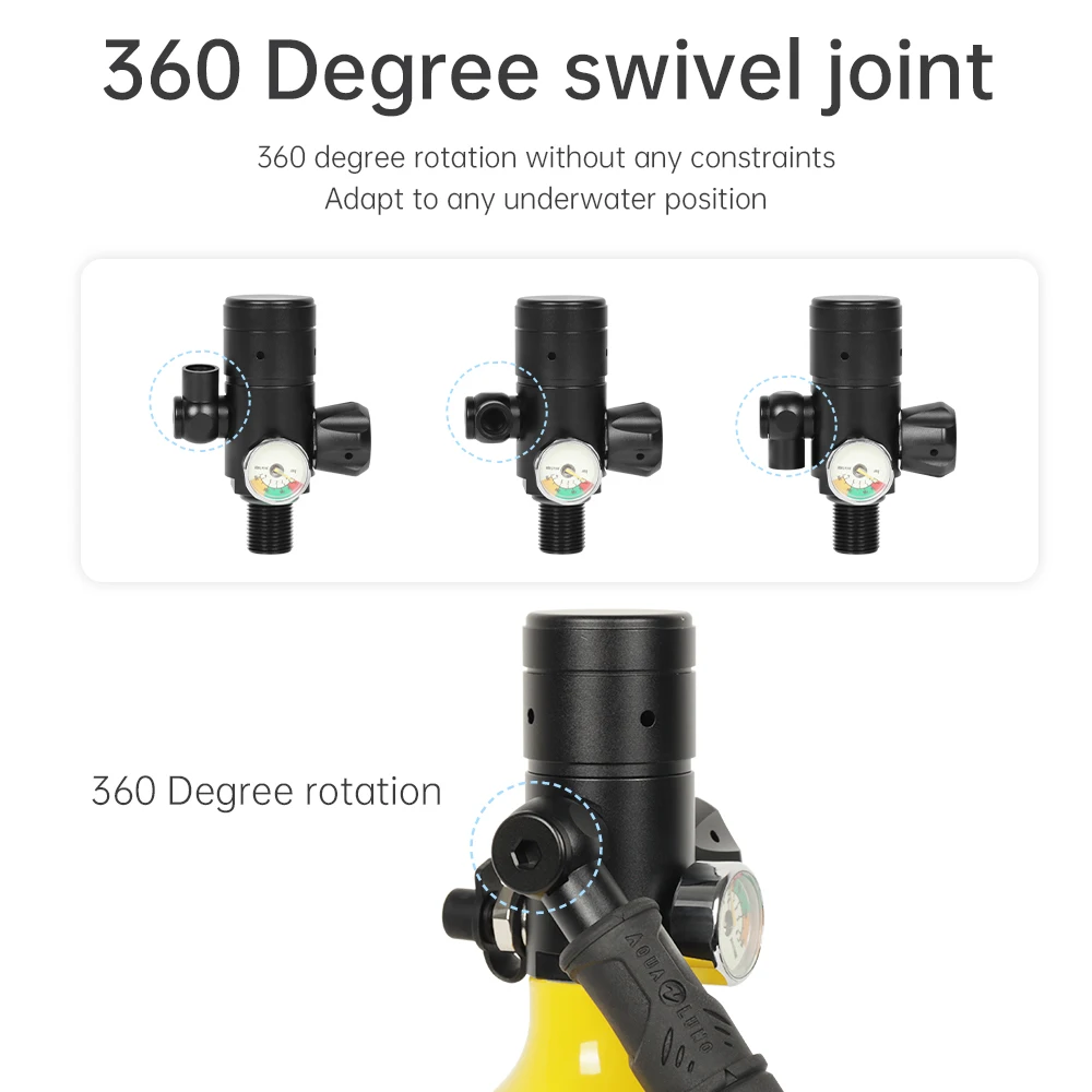 DIDEEP 3000PSI Underwater 10-20mins Mini Scuba Diving Lung Tank Equipment