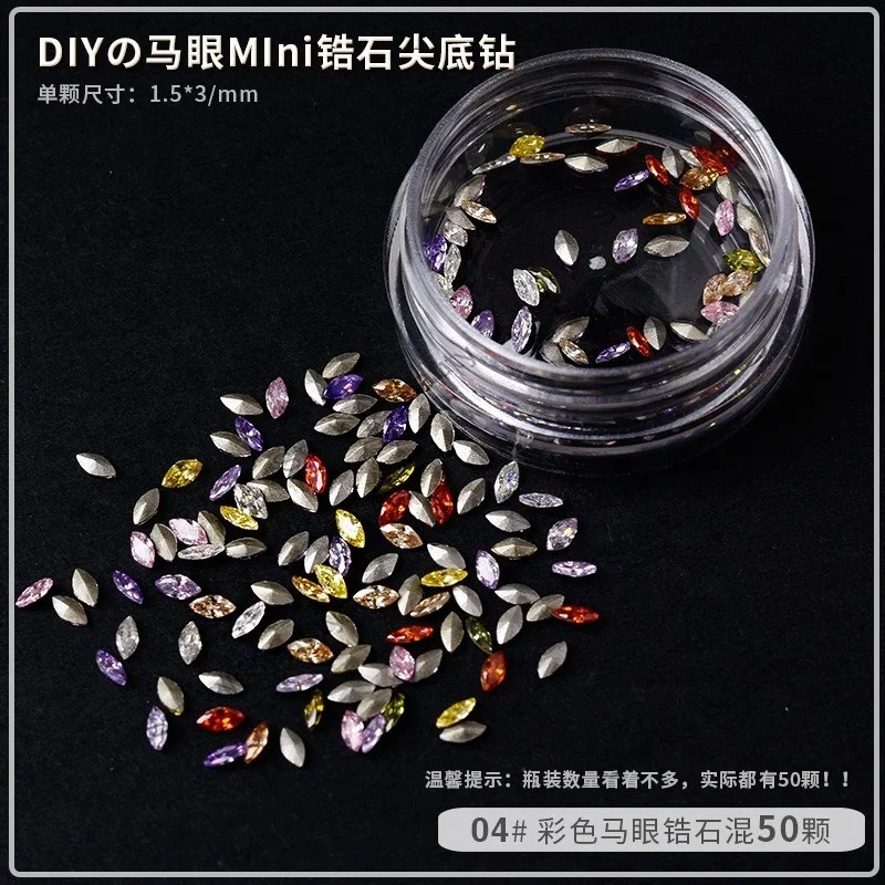 Custom Wholesale Crystal Flat Back Nail Rhinestone fancy stone wholesale nail Jewelry Diamond for 3d nail art
