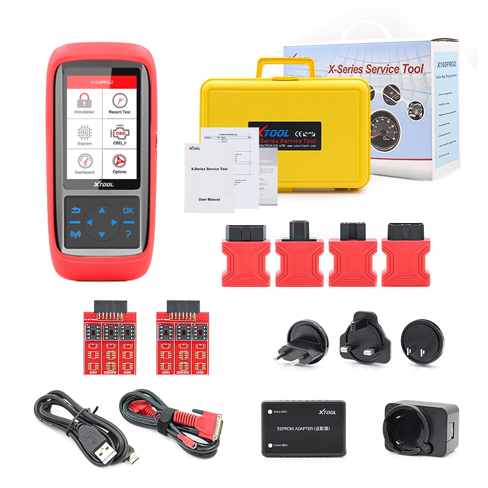  Оригинальный Xtool X100 Pro2 Авто ключевой программист обновление X-100 PRO с EEPROM адаптер поддерживает пройденное расстояние в милях