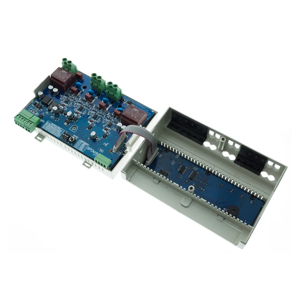 DIN Rail 24 вольт DC 4-канальный видеорегистратор с задней кромкой диммер главный контроллер света для светодиодного уличного освещения управления