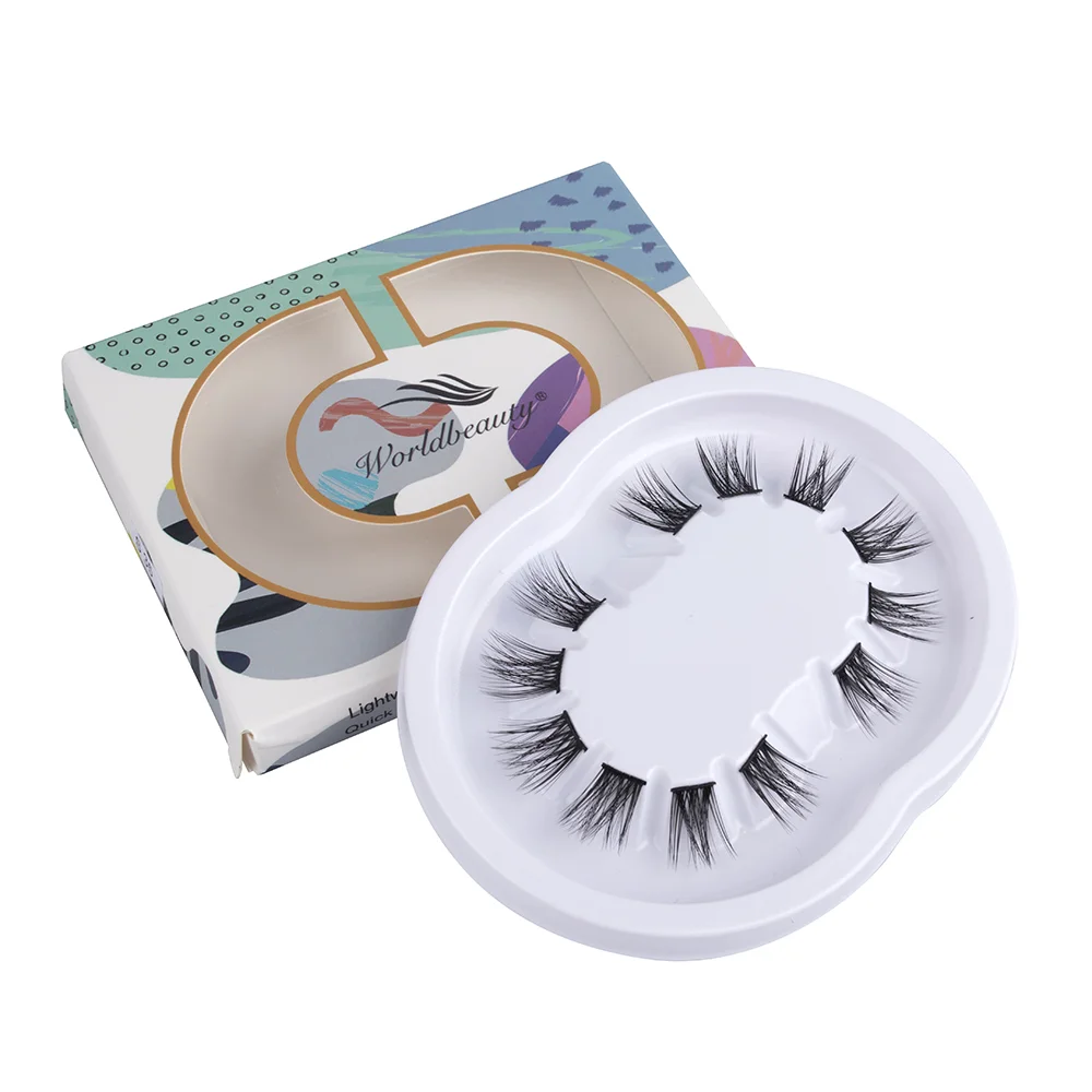 Worldbeauty professional vendor bulk diy mink glue-based lashes superfine band 3D faux mink lashes private label eyelash