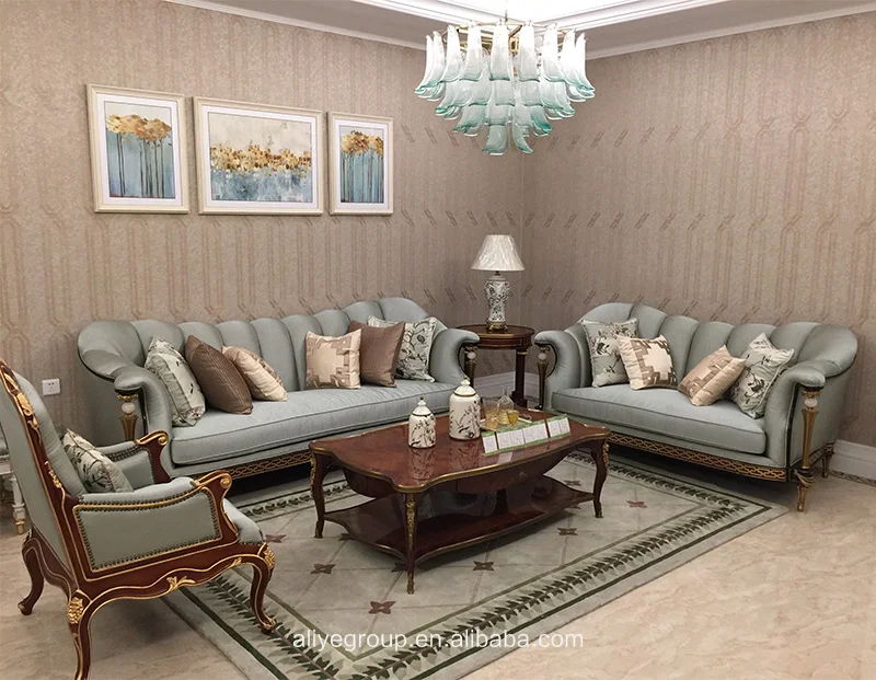 Роскошный домашний высококачественный итальянский дизайн классический стиль Роскошный Одноместный шезлонг для отдыха красный бархатный диван и кофейный столик