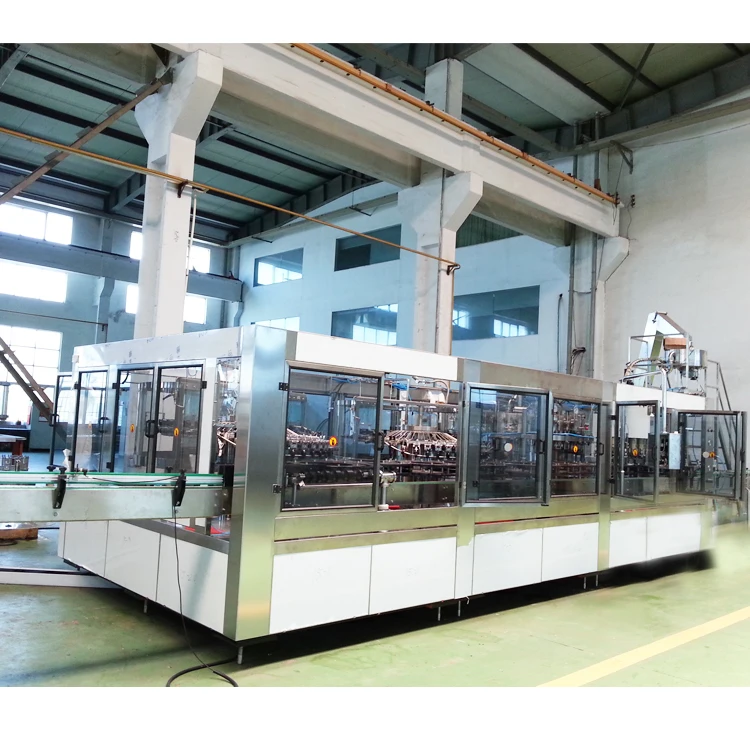 
Carbonated drink glass bottle filling machine capping Manufacturer soda water making bottling Line 