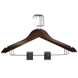 wholesale custom logo  wooden frame hanger personalized for pants