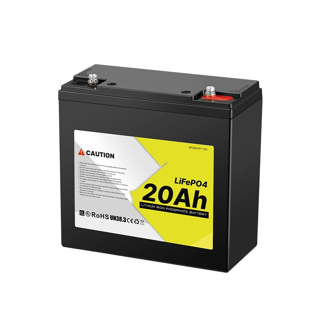OEM Long Life 2S/2P Lightweight BMS Rechargeable Storage 12V 20Ah Lithium Ion LiFePO4 Battery
