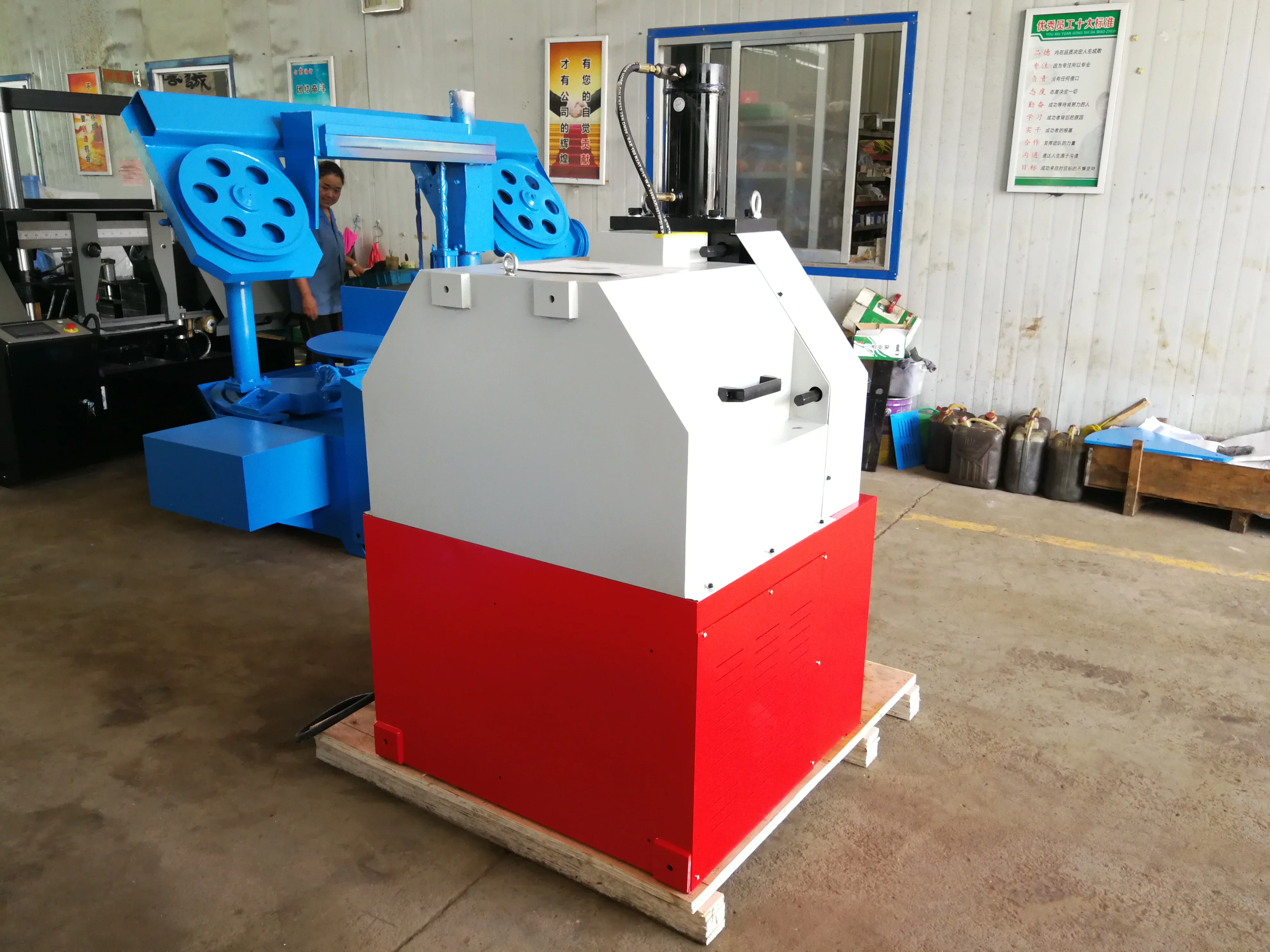 Vertical and Horizontal Hydraulic Profile  round bending machine HRBM65 with Foot Pedal Best Quality and Price
