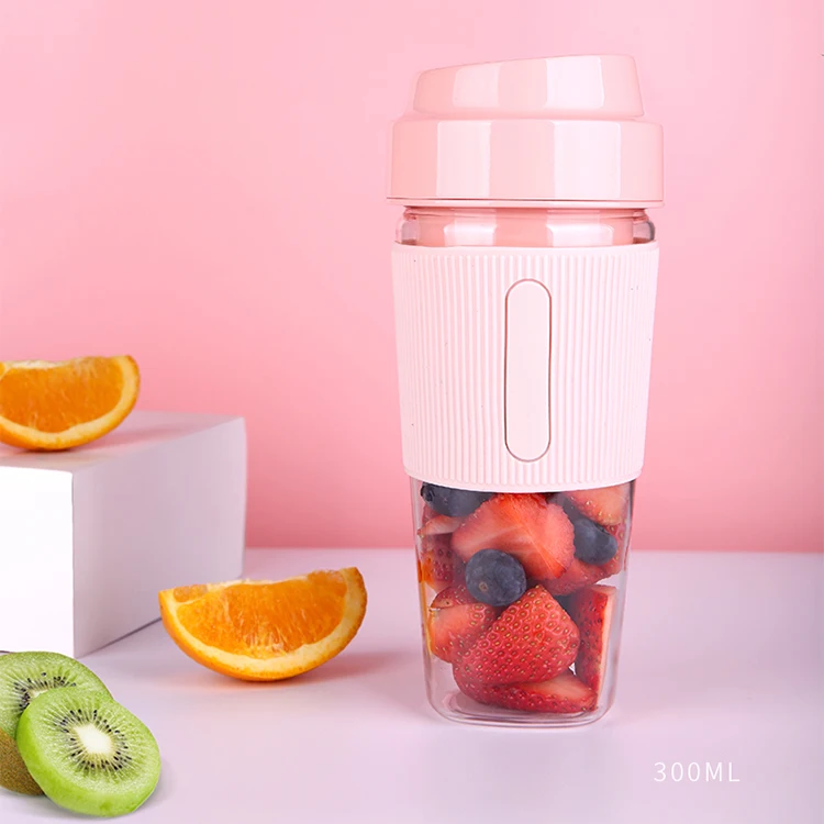 
Hot Sale Mini Portable Fruit Blender Cup Juice Maker Home 4 Blades Juicer USB Rechargeable Fruit Juicer 