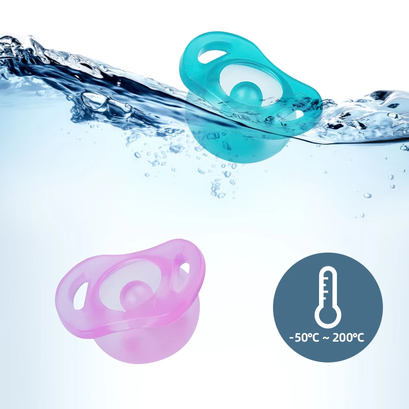 Food Grade Retractable Dummy Pacifiers Baby Pacifier Silicone nipple soother for infant with case box