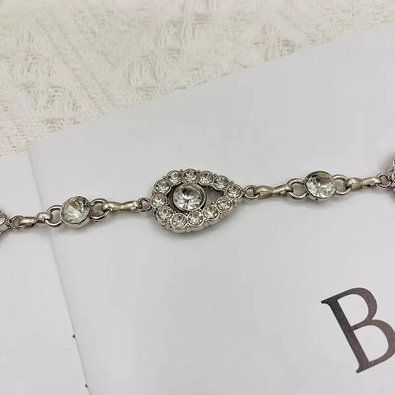 Ladies Fashion Accessories Luxury Designer High Quality Silver Metal Chain Waist Belts for Women body chain for dress