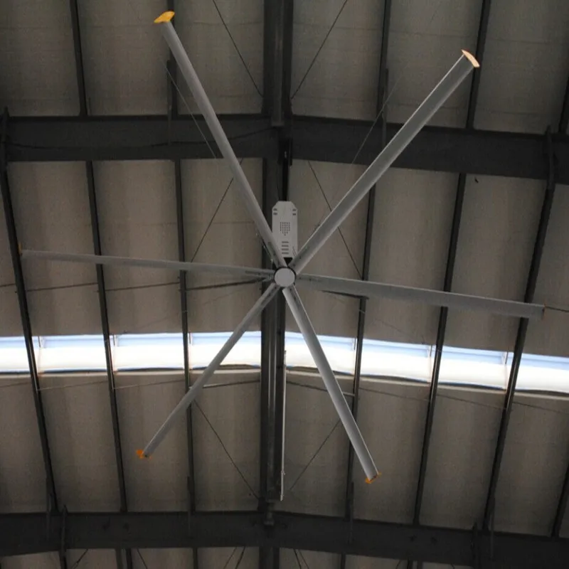China Shenzhen 7.3m low noise 12ft 18ft 24 ft Big Wind Air flow Garage Vent Giant Industrial Hvls Large Ceiling Fan Price